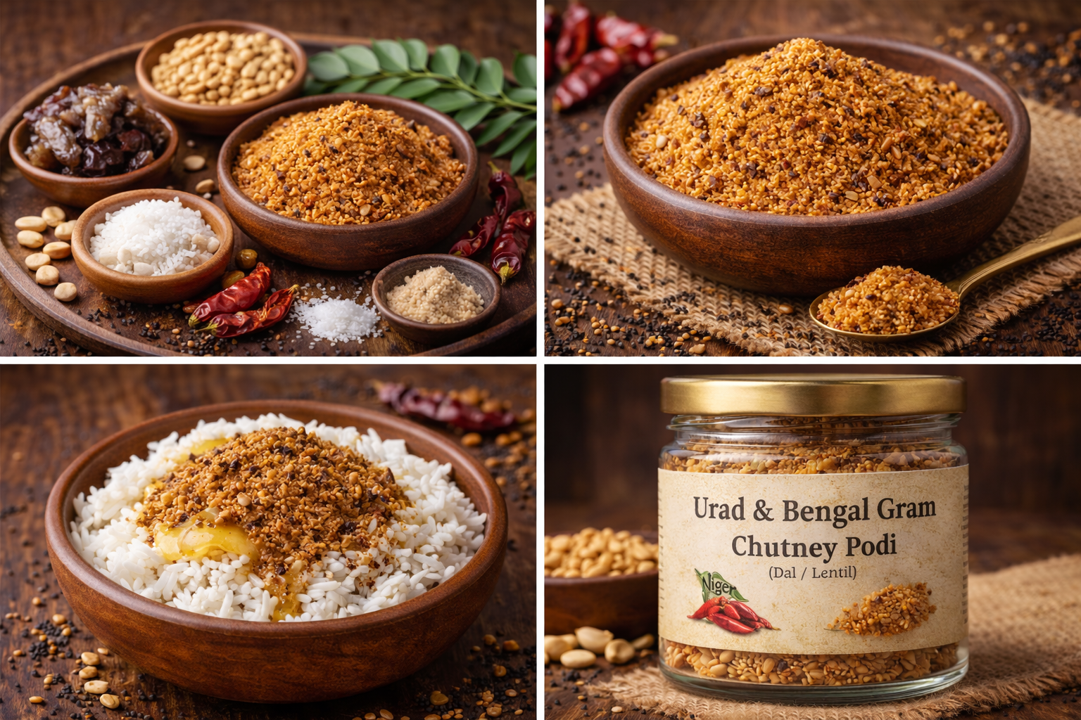 Urad & Bengal Gram Chutney Powder